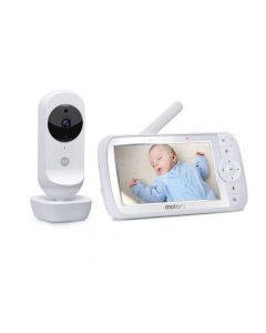 Motorola Ease35 Video Baby Monitor - безжичен бебефон с LCD монитор и управление (бял)