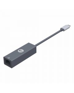 Mophie USB-C Gigabit Ethernet Adapter - адаптер за свързване от USB-C към Gigabit Ethernet (сив)