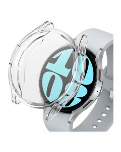 Tech-protect Defense360 Case - качествен силиконов (TPU) кейс с вграден протектор за дисплея на Samsung Galaxy Watch 6 44мм (прозрачен)