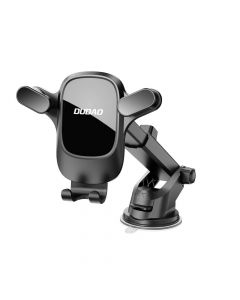 Dudao F5Pro Plus Gravity Car Dashboard Mount - поставка за таблото или стъклото на кола за смартфони с дисплей от 4.7 до 7 инча (черен)