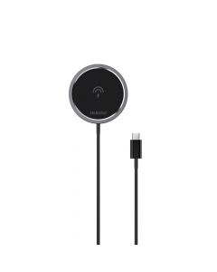 Dudao USB-C Magnetic Wireless Qi Charger 15W - поставка (пад) за безжично зареждане за iPhone с Magsafe (черен)