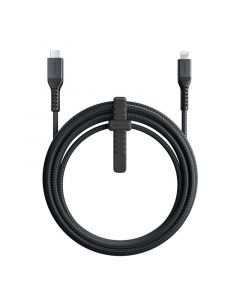 Nomad Kevlar USB-C to Lightning Cable v2 - здрав кевларен кабел за устройства с Lightning порт (300 см) (черен)