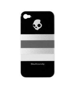 SkullCandy Silver Stripe - уникален поликарбонатов кейс за iPhone 4/4S