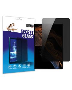 GrizzGlass SecretGlass Privacy Tempered Glass Protector - хибридно защитно покритие с определен ъгъл на виждане за дисплея на Samsung Galaxy Tab S9 Ultra (прозрачен)