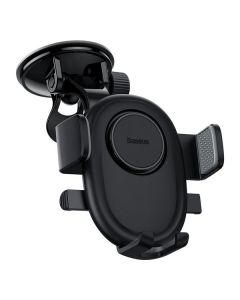 Baseus UltraControl Lite Series Car Phone Holder - поставка за таблото или стъклото на кола за смартфони с дисплеи от 5.4 до 7 инча (черен)