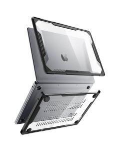 i-Blason SUPCASE Unicorn Beetle Case - удароустойчив хибриден кейс за MacBook Air 15 M2 (2023) (черен-прозрачен)