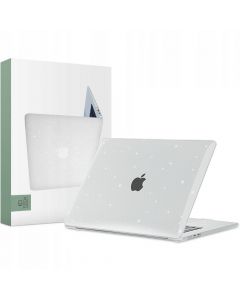 Tech-Protect SmartShell Glitter Case - предпазен кейс за MacBook Air 15 M2 (2022) (прозрачен)