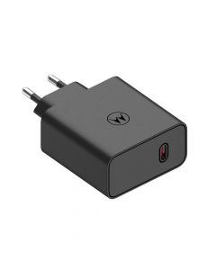 Motorola GaN TurboPower Fast Wall Charger USB-C 125W - захранване за ел. мрежа с USB-C изход и технология за бързо зареждане (черен) (bulk)