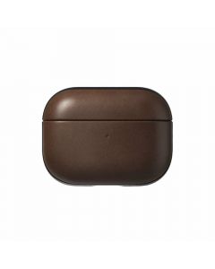 Nomad Modern Leather Case - кожен (естествена кожа) кейс за Apple Airpods Pro 2, AirPods Pro (тъмнокафяв)