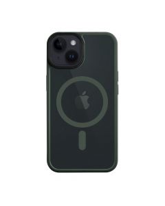 Tactical MagForce Hyperstealth Cover - хибриден удароустойчив кейс с MagSafe за iPhone 14 (зелен)
