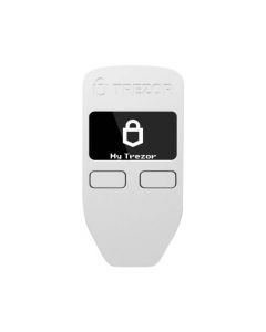 Trezor Model One - хардуерен портфейл за криптовалути (бял)