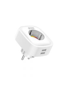 Gosund SP112 Smart Home Plug Socket EU 16A With 2xUSB-A - умен Wi-Fi безжичен контакт с 2xUSB-A изхода за зареждане на мобилни устройства (бял)