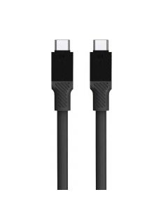 Tactical Fat Man USB-C to USB-C Cable 60W - здрав кабел с бързо зареждане за устройства с USB-C порт (100 см) (сив)