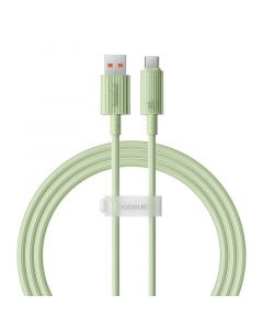 Baseus Habitat USB-A to USB-C Cable 100W - биоразградим USB кабел за устройства с USB-C порт (100 см) (зелен)