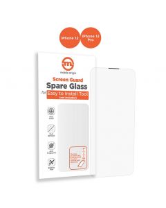 Mobile Origin Orange Screen Guard Spare Tempered Glass - допълнителен стъклен протектор за iPhone 12, iPhone 12 Pro, подходящ за Mobile Origin Installation Tray