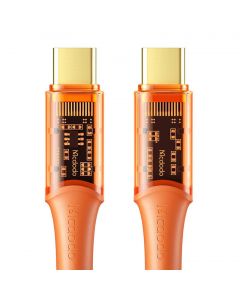 Mcdodo USB-C to USB-C Cable 100W (CA-2113) - кабел с бързо зареждане за устройства с USB-C порт (180 см) (оранжев)