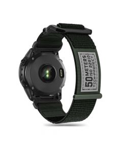 Tech-Protect Scout Watch Strap - изключително здрава текстилна каишка за Garmin Fenix 7, Fenix 6 Pro, Fenix 6, Fenix 5 (зелен)