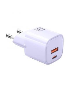 McDodo GaN Charger 33W (CH-0155) - захранване за ел. мрежа с USB-A и USB-C изходи и технология за бързо зареждане (лилав)
