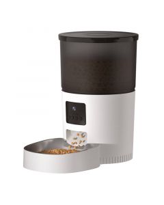 Rojeco 3L Automatic Pet Feeder WiFi with Camera - диспенсър за храна с камера за домашни любимци (бял)