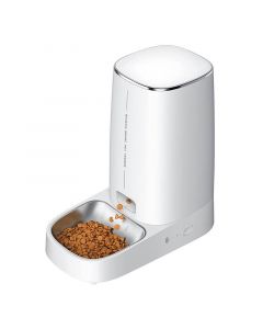 Rojeco 4L Automatic Pet Feeder WiFi Version with Single Bowl - диспенсър за храна за домашни любимци (бял)