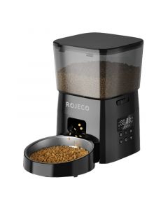 Rojeco 2L Automatic Pet Feeder Button Version - автоматична хранилка за домашни любимци (черен)