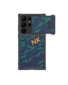 Nillkin CamShield Pro Case - хибриден удароустойчив кейс за Samsung Galaxy S23 Ultra (син-зелен)