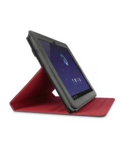 Belkin Verve Folio - кожен кейс и поставка за Samsung Galaxy Tab 10.1 инча (черен-червен)