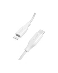 Choetech USB-C to Lightning Cable PD 20W - MFI сертифициран USB-C към Lightning кабел за Apple устройства с Lightning порт (120 см) (бял)