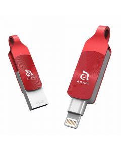 Adam Elements iKlips Duo Plus Lightning USB 3.1 - външна памет за iPhone, iPad, iPod с Lightning (64GB) (червен)