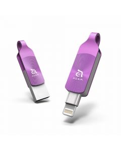 Adam Elements iKlips Duo Plus Lightning USB 3.1 - външна памет за iPhone, iPad, iPod с Lightning (64GB) (лилав)