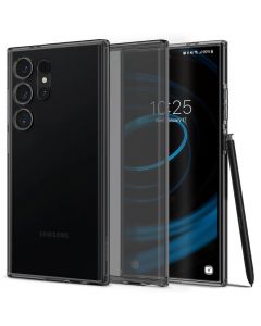 Spigen Liquid Crystal Case - тънък силиконов (TPU) калъф за Samsung Galaxy S24 Ultra (сив)