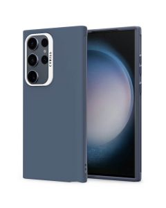 Spigen Cyrill Ultra Color Case - силиконов (TPU) калъф с висока степен на защита за Samsung Galaxy S24 Ultra (тъмносин)