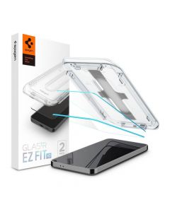 Spigen Glas.tR EZ Fit Tempered Glass 2 Pack - 2 броя стъклени защитни покрития за дисплея на Samsung Galaxy S24 (прозрачен)