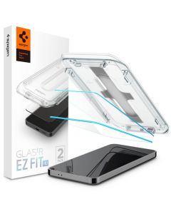 Spigen Glas.tR EZ Fit Tempered Glass 2 Pack - 2 броя стъклени защитни покрития за дисплея на Samsung Galaxy S24 Plus (прозрачен)
