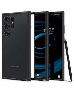 Spigen Ultra Hybrid Case - хибриден кейс с висока степен на защита за Samsung Galaxy S24 Ultra (черен-прозрачен)
