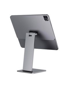 INVZI MagFree Magnetic Aluminum Desktop Stand - магнитна алуминиева поставка за iPad Pro 12.9 M2 (2022), iPad Pro 12.9 M1 (2021), iPad Pro 12.9 (2020), iPad Pro 12.9 (2018) (сив)