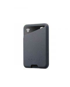 Mujjo MagWallet Leather Card Holder with MagSafe - кожен портфейл (джоб) за прикрепяне към iPhone с MagSafe (тъмносив)