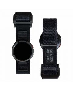 Urban Armor Gear Active Watch Strap - изключително здрава текстилна каишка за Samsung Galaxy Watch и други часовници (20мм) (черен)