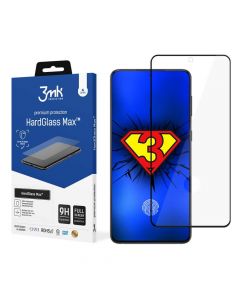 3MK HardGlass Max FullScreen Glass - калено стъклено защитно покритие за дисплея на Samsung Galaxy S24 Ultra (черен-прозрачен)