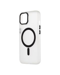 OBALME Misty Keeper MagSafe Case - хибриден удароустойчив кейс с MagSafe за iPhone 13 (черен-прозрачен)