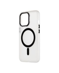 OBALME Misty Keeper MagSafe Case - хибриден удароустойчив кейс с MagSafe за iPhone 13 Pro (черен-прозрачен)