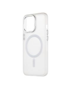 OBALME Misty Keeper MagSafe Case - хибриден удароустойчив кейс с MagSafe за iPhone 13 Pro (бял-прозрачен)