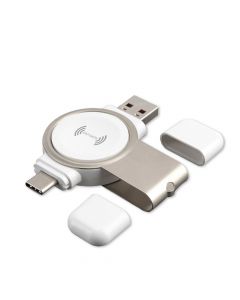 4smarts VoltBeam Mini Magnetic Portable Apple Watch Charger 2.5W - докинг станция за зареждане на Apple Watch (бял)