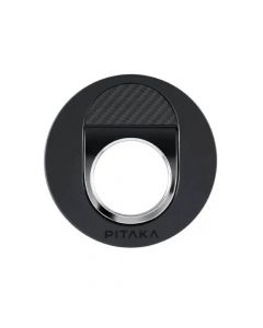 Pitaka MagEZ Grip 2 600D Combo Magnetic Ring Stand With NFC Chip - магнитен пръстен против изпускане, с поставка, съвместим с MagSafe за iPhone и други смартфони (черен)
