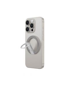 Amazing Thing Titan Mag Magnetic Ring Stand - магнитен пръстен против изпускане, с поставка, съвместим с MagSafe за iPhone и други смартфони (сив)