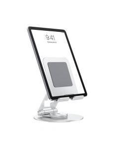 Omoton Т6 Desk Folding Tablet Stand - преносима алуминиева сгъваема поставка за таблети до 12.9 инча (сребрист)