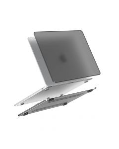 Lention Matte Protective Case - предпазен кейс за MacBook Air 15 M3 (2024), MacBook Air 15 M2 (2023) (черен-мат)