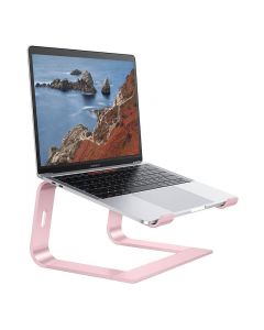 Omoton Laptop Stand L2 - настолна алуминиева поставка за MacBook и лаптопи (розов)
