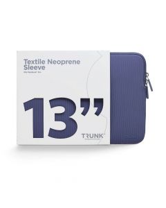 Trunk Textile Neoprene Laptop Sleeve - удароустойчив неопренов калъф за Macbook Pro 13 и Macbook Air 13 (от модел 2017 и по-нов) (тъмносин)