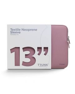 Trunk Textile Neoprene Laptop Sleeve - удароустойчив неопренов калъф за Macbook Pro 13 и Macbook Air 13 (от модел 2017 и по-нов) (розов)